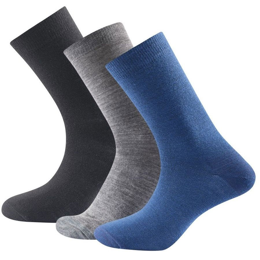 DEVOLD Daily Light Socks 3-Pack indigo mix zokni